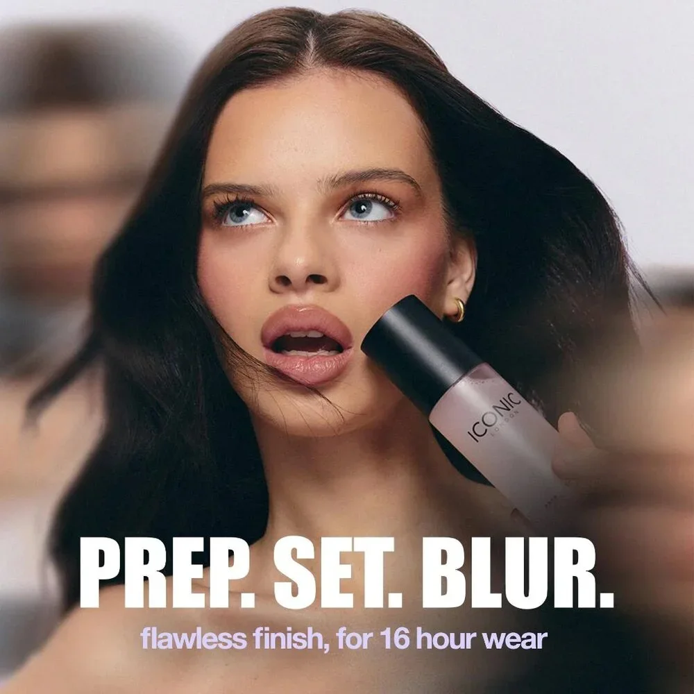 ICONIC London Prep Set Blur Setting Spray 120ML NEW UNUSED BOXED